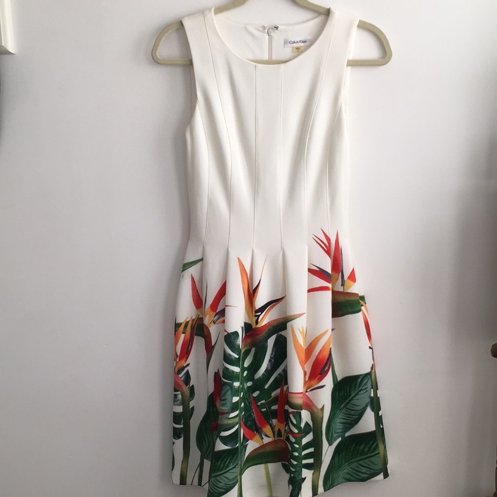 Calvin Klein Birds of Paradise Dress